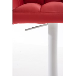 Taburete de bar rojo Damaso W