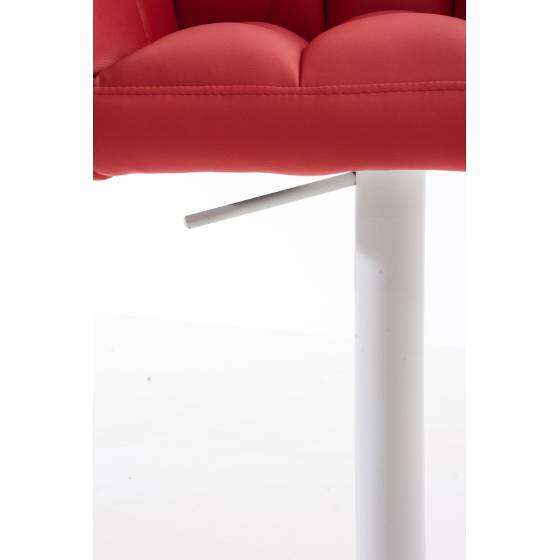 Taburete de bar rojo Damaso W